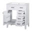 Meuble-lavabo simple 30 po avec plateau en céramique Cytheria-543242098