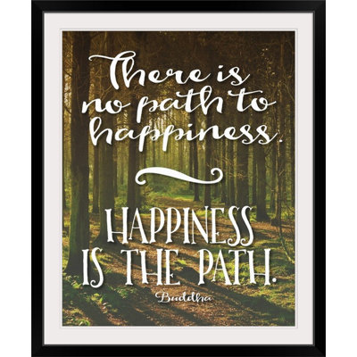 «Buddha Path To Happiness» par Tara Moss, art textuel