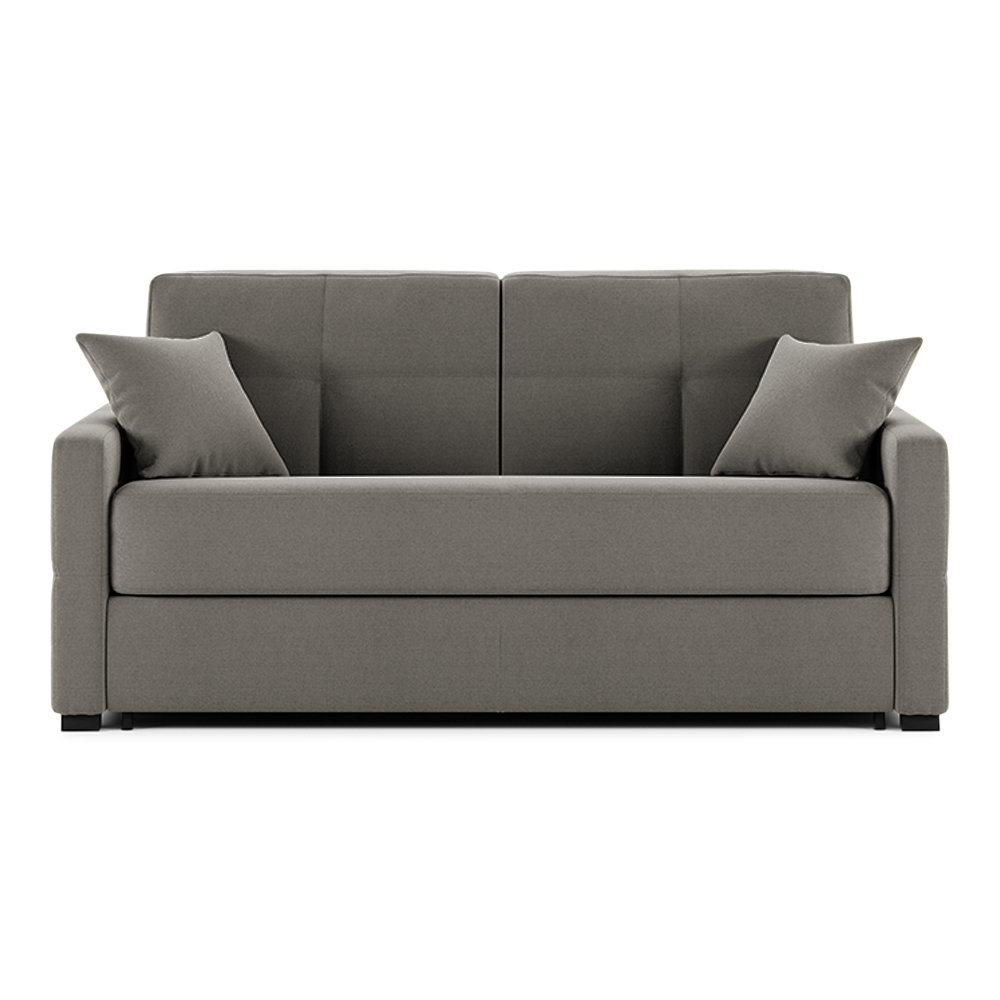 Latitude Run® Grand canapé-lit en cuir fleur italien 81 po avec