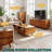  Harmony 47.2”W Coffee Table with Storage, Rectangular Wood Center Table for Living Room, Multiple Colors, Dual Solutions - 2 Smooth Drawers & Open Storage, Walnut Finish-1603077808