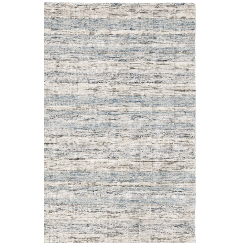 Maurie 501 Area Rug In Light Grey / Teal, Runner 2'3" x 9'