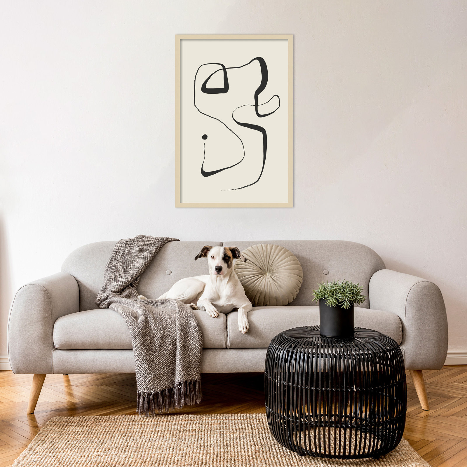 Galya "The Point" Print by Treechild, Brown, 33" H x 23" W