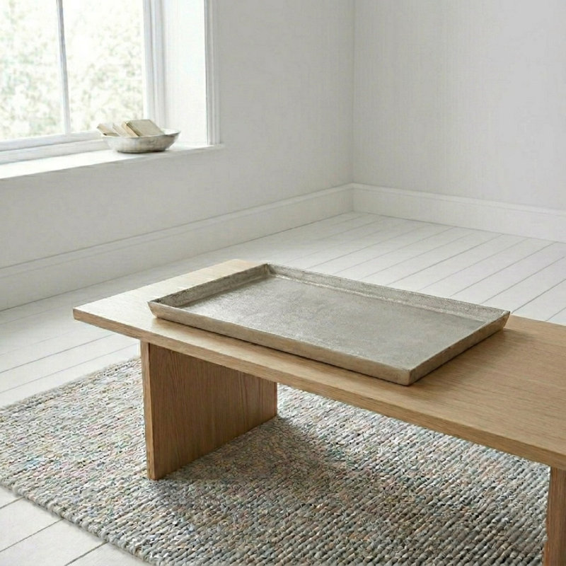 Aluminum Tray, 1.5" H x 18" W x 14.25" D, Gray