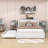 Ezai Wood Platform Bed with Trundle and Pull Out Shelves-353569921