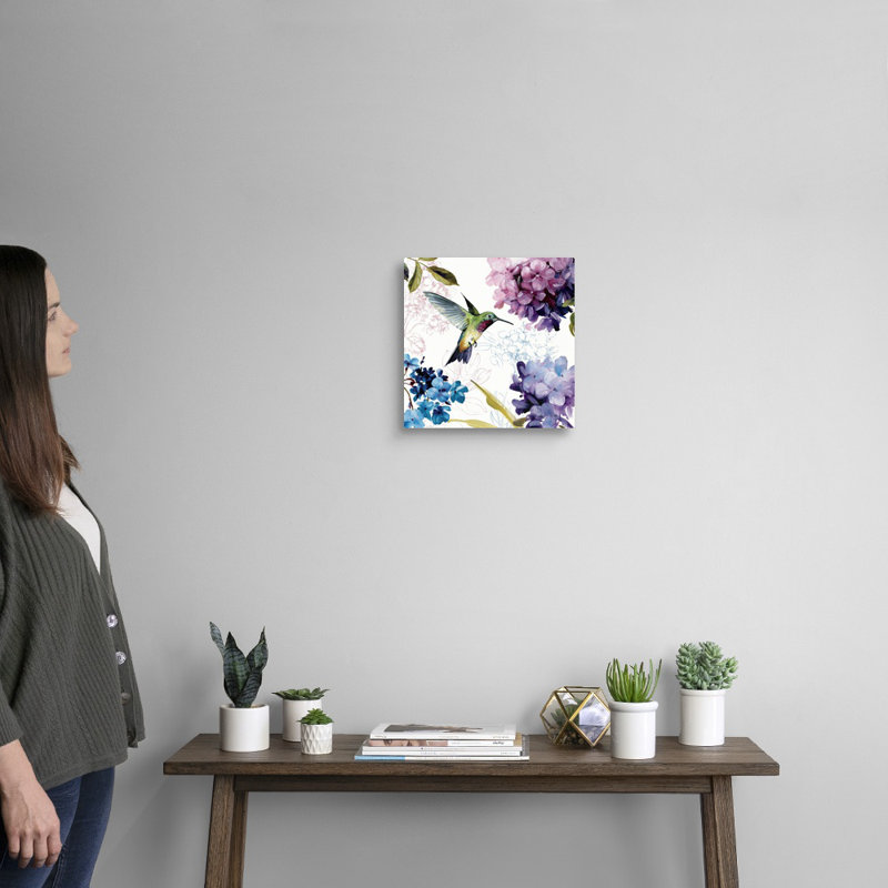 «Spring Nectar Square II», art mural sur toile, Toile tendue, H 12 po x l 12 po x P 1,25 po