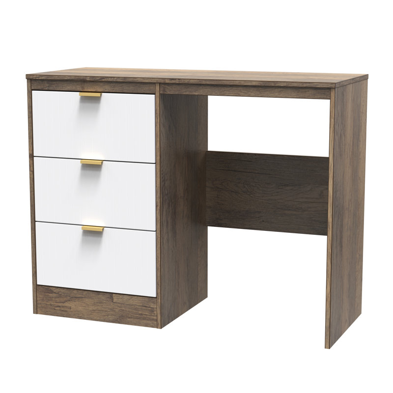 Bicknas Dressing Table, White/Oak