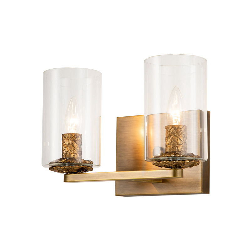 Bolivar 2-Light Vanity Light, Gold