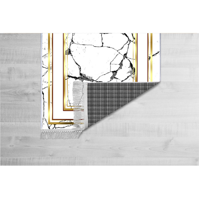 Luxurious Hall Carpet, 100% Velvet Fabric, 31.5 x 59.1 Inches | Non-Slip Cotton Sole, Pile Height: 0.4 Inches | Antibacterial & Machine Washable, 3D Digital Printing | Elegant Design for Living Room & Entryway