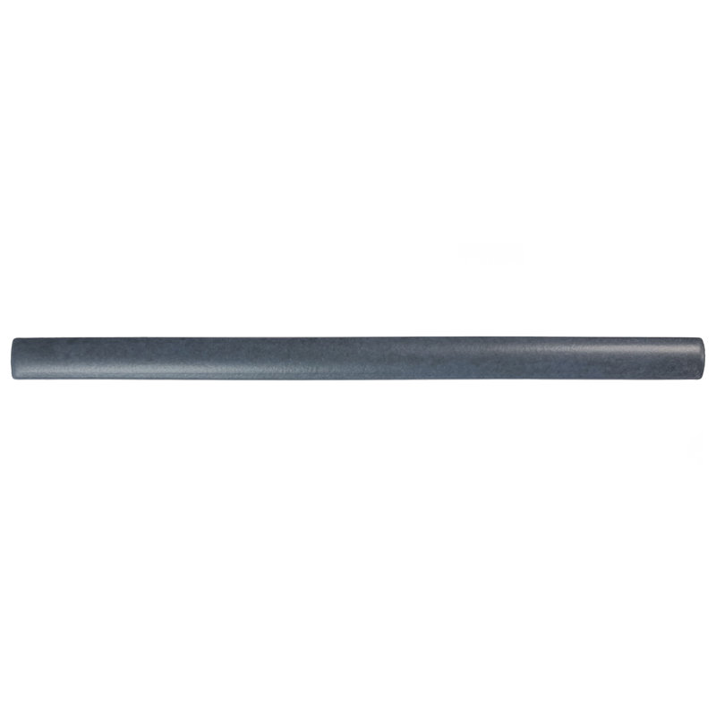 Coco Demi-Bullnose 1/2 In. X 7-7/8 In. Ceramic Wall Trim, Matte Blue Night