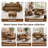 Havens 84'' Mid-Century Modern Upholstered Sofa, Solid Wood Frame & Legs, 3-Seat Couch for Living Room-826299233