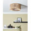 Ayuna Wicker Flush Mount