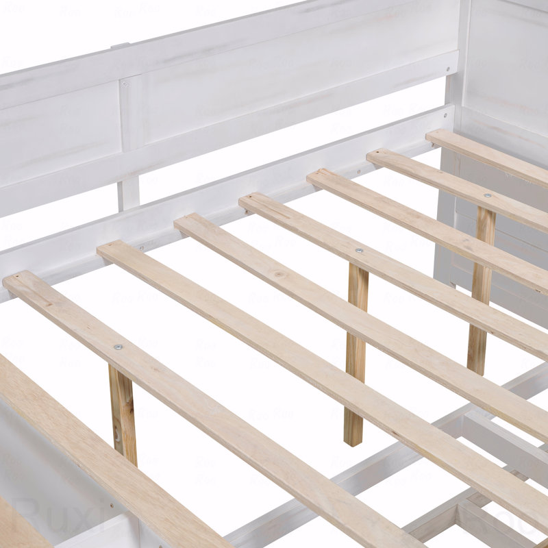 Full Daybed Frame, Drawers, Shelves, Full/Double