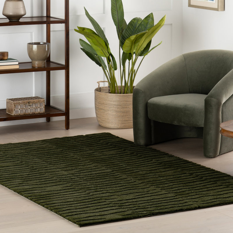  Tapis lavable Nivella, Rectangle de 5 pi x 8 pi, Vert