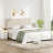 Adjustable Height Upholstered Headboard,Foldable Full Beige-1208820231-1208820233