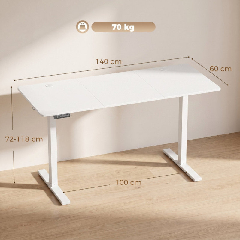 Adjustable Height Steel Standing Desk