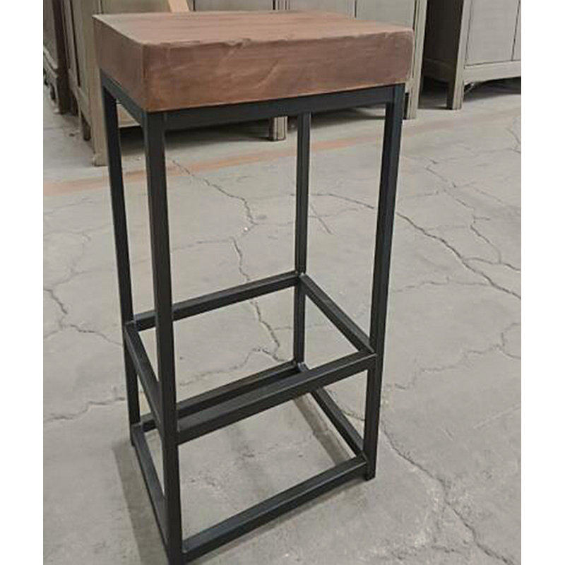 Tabouret de comptoir Parker brun / noir