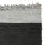 Tapis en cuir tissé à la main Stadler de couleur unie en gris clair / noir-31714633