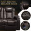 Fauteuil inclinable électrique moderne, cuir fleur, fonctions réglables et intelligentes