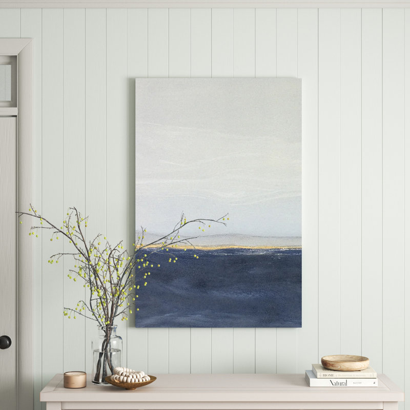 «View To The Shore Diptych I» par Rob Delamater, reproduction sur toile tendue, H 48 po x l 32 po