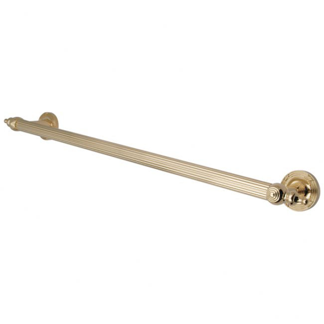 Templeton Made to Match Designer Grab Bar, 12", Polished Brass