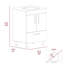 Meuble-lavabo simple avec lavabo, tiroir simple et armoire à double porte (PAS DE ROBINET INCLUS)
