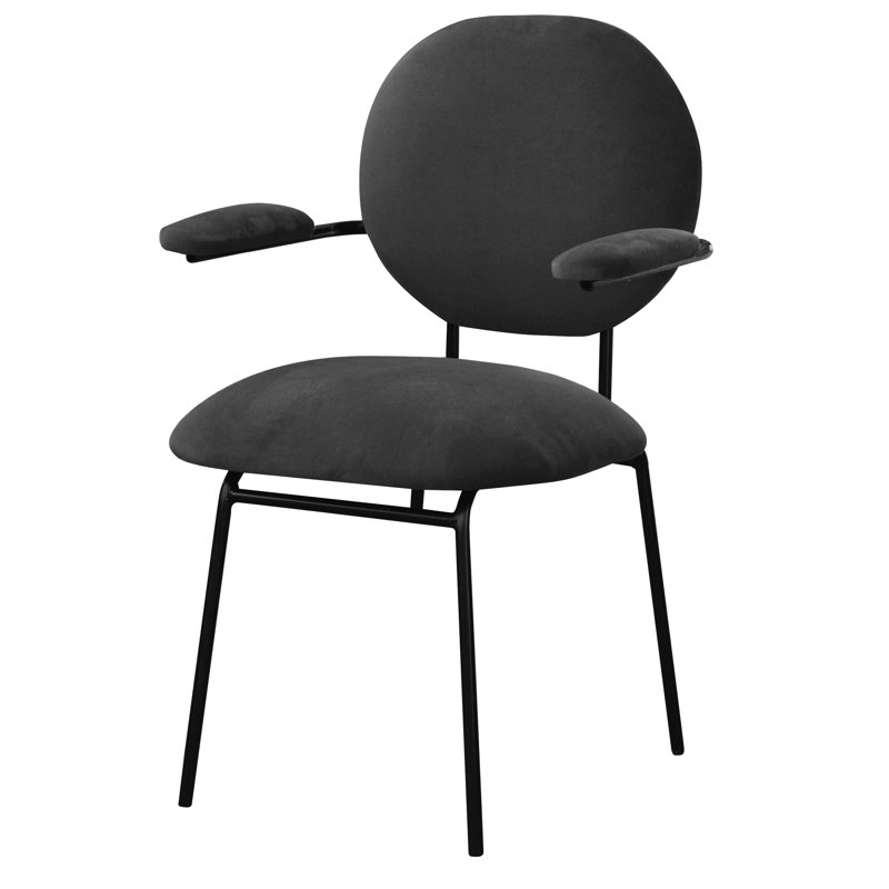 Upholstered Armchair, Gray