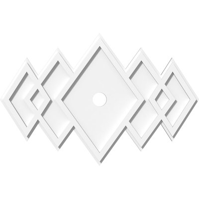 Médaillon de plafond contemporain en PVC de qualité architecturale Zoe