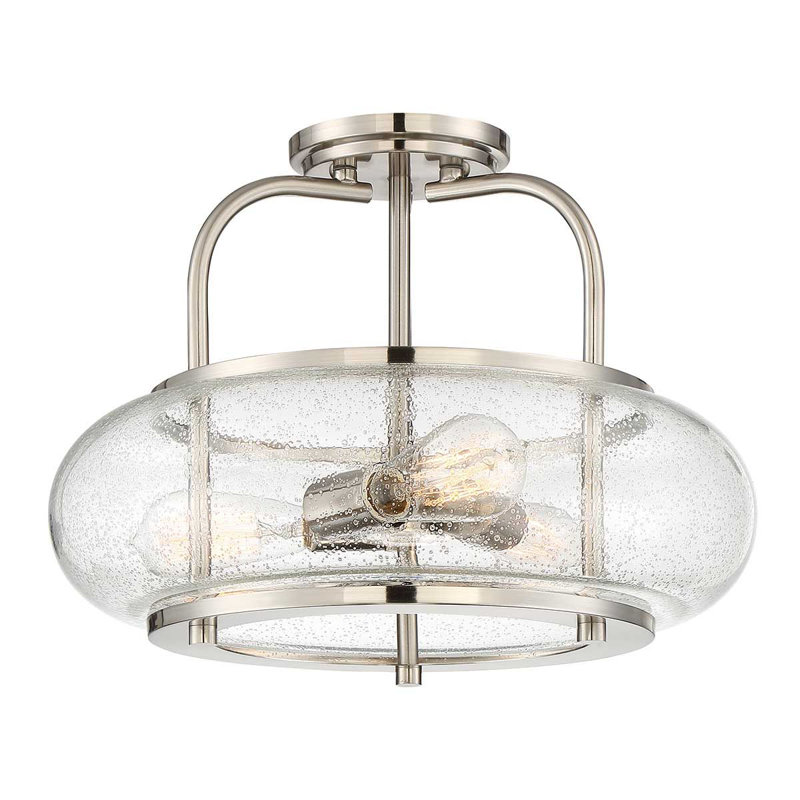 Kelli Glass Semi Flush Mount