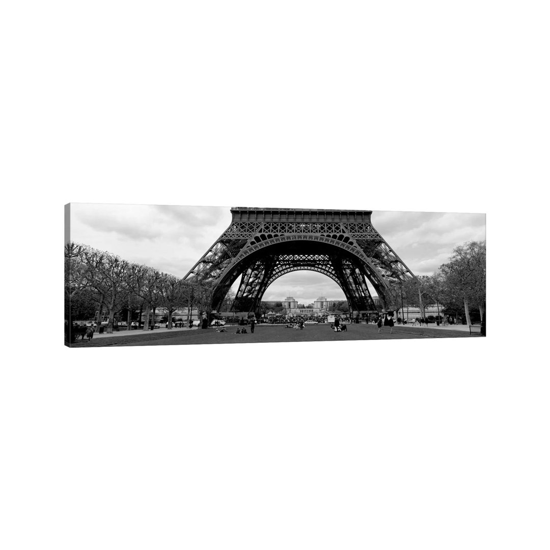 'Low Section View of a Tower, Eiffel Tower, Paris, France' Photograph on Wrapped Canvas