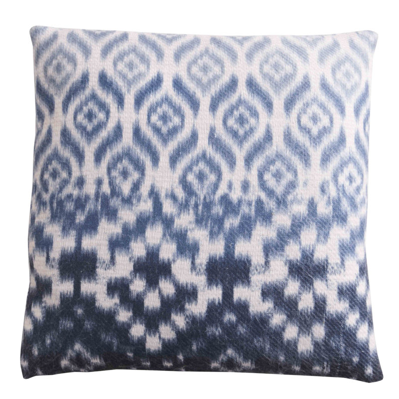 Sakari Geometric Square Cushion Cover, Blue