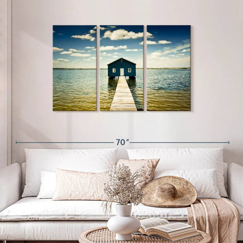 Aletra Blue Boat House, H 28 po x l 45 po