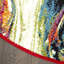 Tapis multicolore à motif abstrait Olgethorpe-668263759