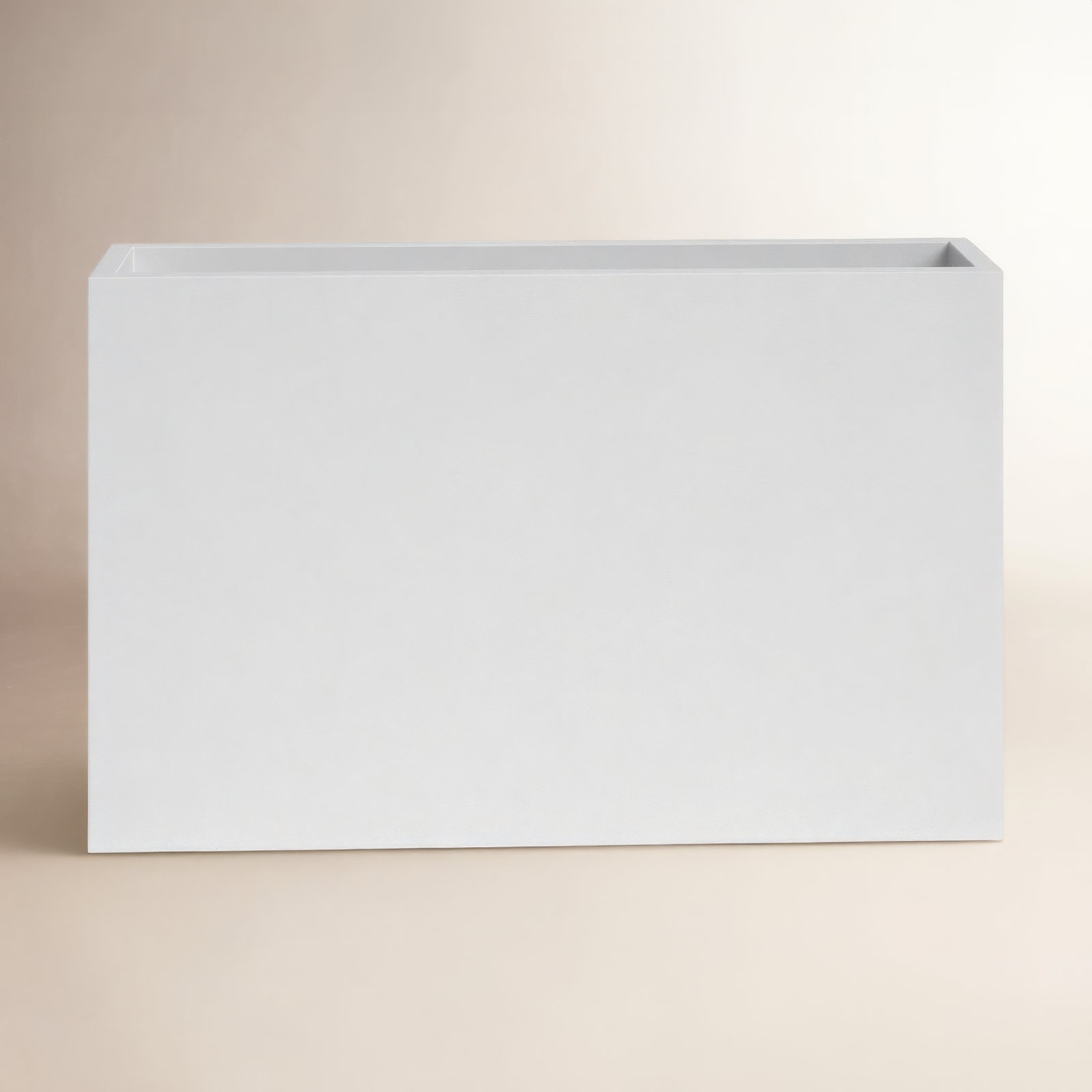 Connoisseur Planter Box, 30" H x 48" W x 12" D, White