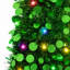Sapin de Noël miniature illuminé de 1,5 m, pliable et mince, avec 70 lumières multicolores, idéal pour décorer les petits espaces pendant les fêtes.-493942532