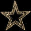 LED Lighted Wire Star Outdoor Christmas Decoration - 22" - Warm White Lights