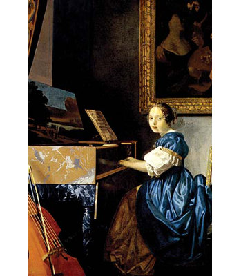 " Dame On Spinet " by Johannes Vermeer
