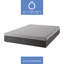 Matelas en mousse viscoélastique imprégnée de charbon de bois 12 po O by Neven Allume-61762865