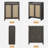 Large Capacity 6-Tier Shoe Cabinet Set Of 2, Farmhouse Rattan Shoe Storage Organizer With Adjustable Shelves And Doors, Entryway Hallway Wooden Storage Cabinet-669244949