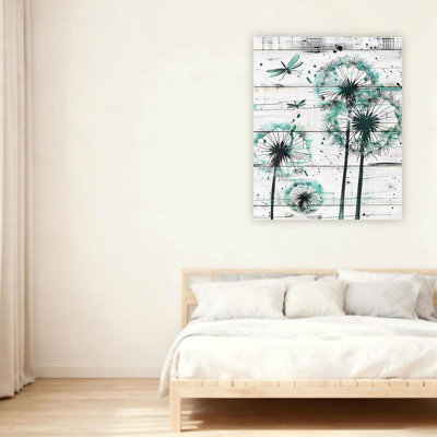 Farmhouse Floral Unframed Canvas Wall Art  24" X 36"
