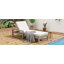 Chaise longue d'extérieur à 5 positions avec coussin-348267925
