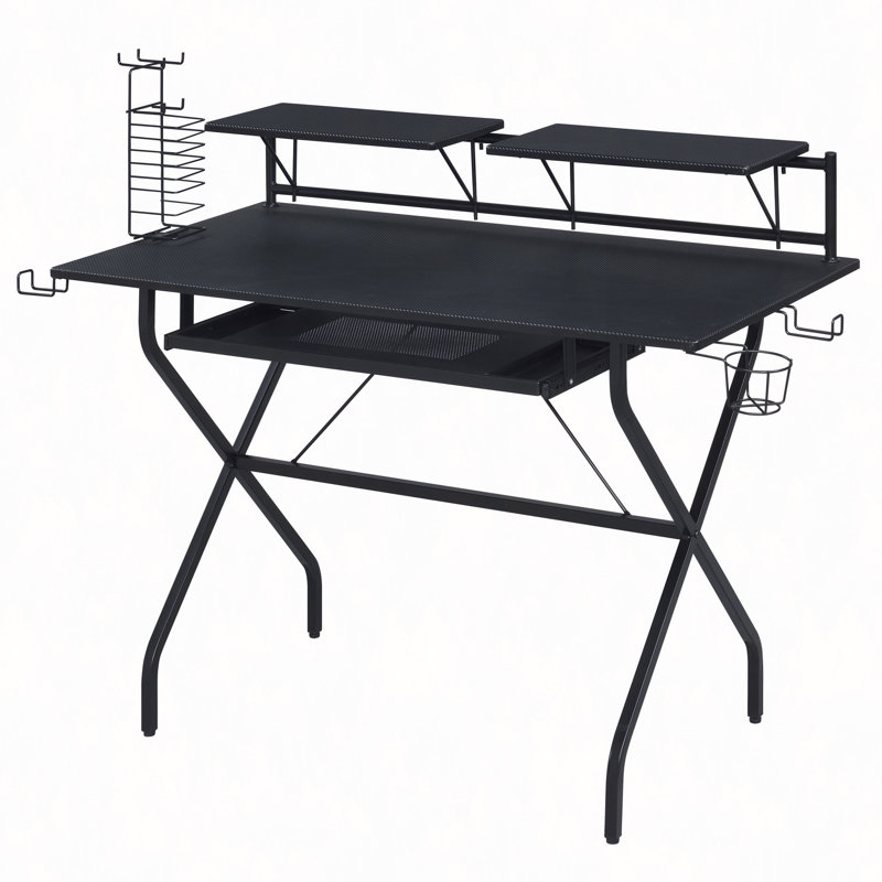 Bureau d'ordinateur avec plateau à clavier