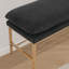 Banc de hall d'entrée rembourré, banc à chaussures de rangement avec tablette et pieds en métal-1931466742