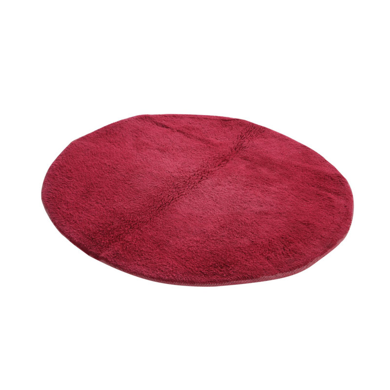 Tapis rose rond 5 pi Pinson