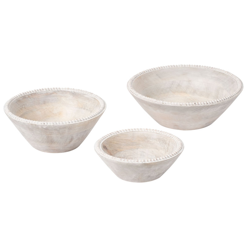 Handmade Mango Wood Decorative Bowl 3