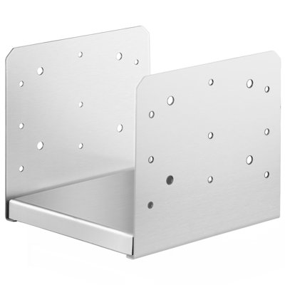 8"x 8" Post Base, 1Pcs Stainless Steel Adjustable Post Anchor Bracket(Internal 7.8 x 7.3"), Adjustable Post Base for Pavilion Deck Porch Handrail Railing Support Decorative Anchor Plate