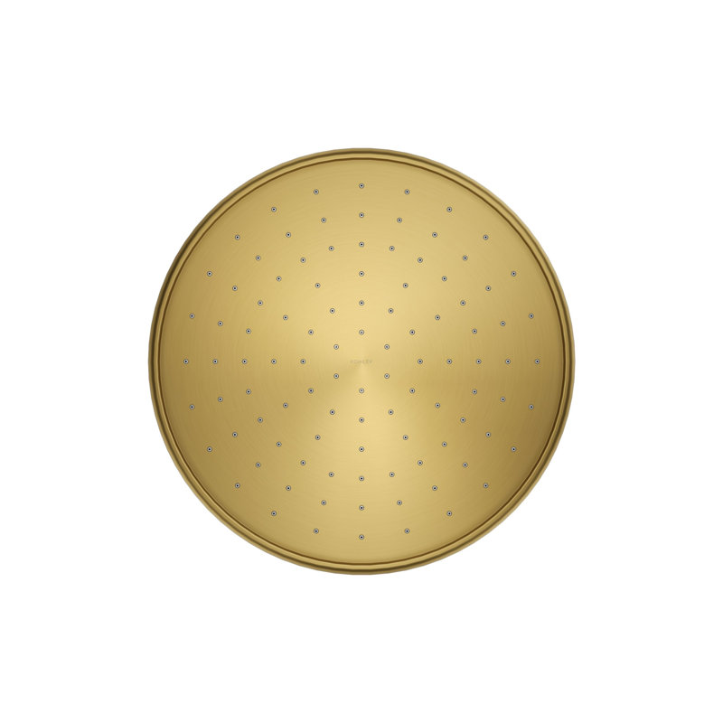 Rain Fixed Shower Head, Vibrant Brushed Gold