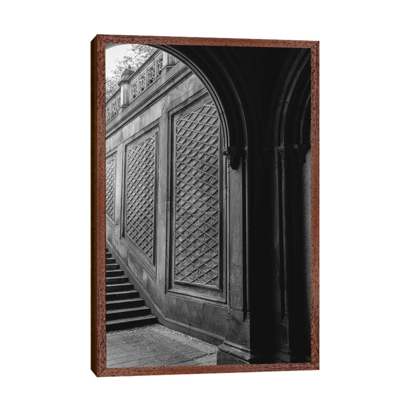 Central Park III by Bethany Young - Print on Canvas, Classic Brown Wood Framed, 66.04cm H x 45.72cm W x 3.81cm D
