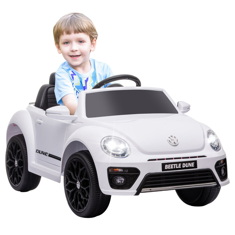 Voiture électrique 12V pour voiture Beetle, Blanc