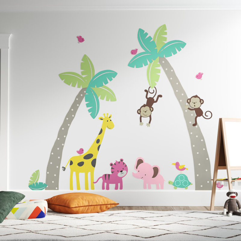 Ciccone Non-Wall Damaging Accent, Gray/Pink