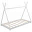 Lit plateforme simple avec structure triangulaire-529415926